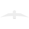 Ekena Millwork Bellingham Architectural Grade PVC Gable Bracket, 60"W x 15"H x 4"D x 6"F, 6/12 Pitch GBP060X15X0406BEL00 - alternate 3